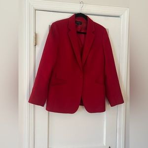 Talbots Red Wool Blazer